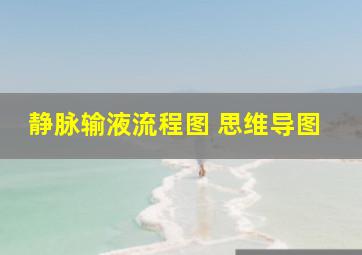 静脉输液流程图 思维导图